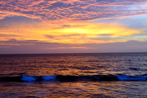 Sunset at Galle Face Beach