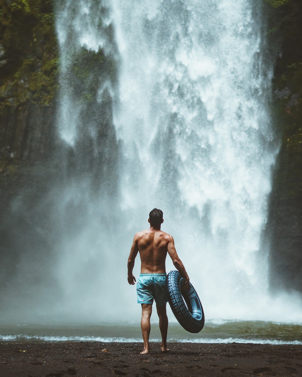 water-waterfall-outdoors-adult