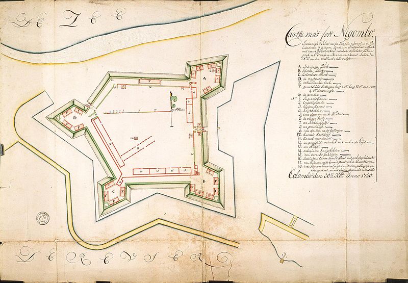 Negombo Dutch Fort | Image Credit - Nationaal Archief [Public domain], via Wikimedia Commons