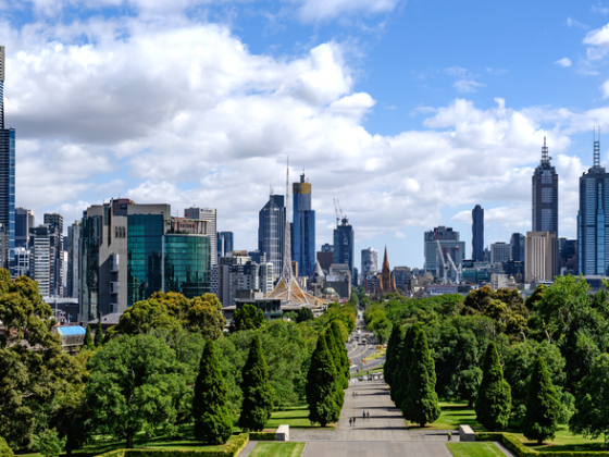 Melbourne from the shrine