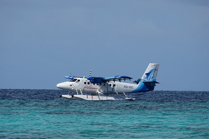 Seaplane in Maldives