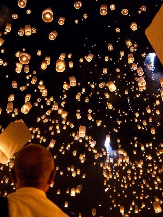 Loy Krathong Festival lanterns