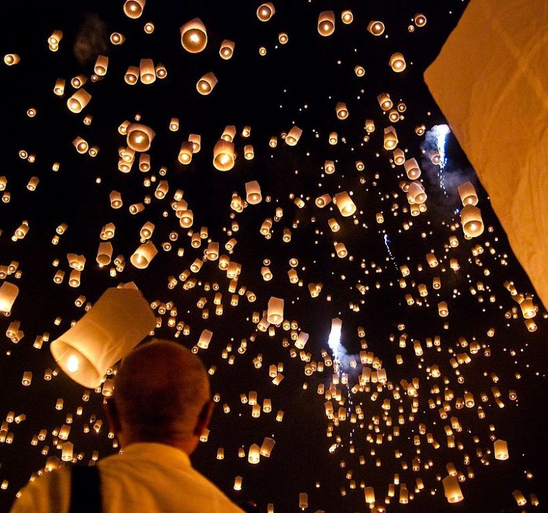 Loy Krathong Festival lanterns