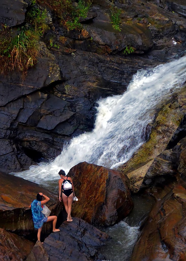 Tourists in Ravana Falls