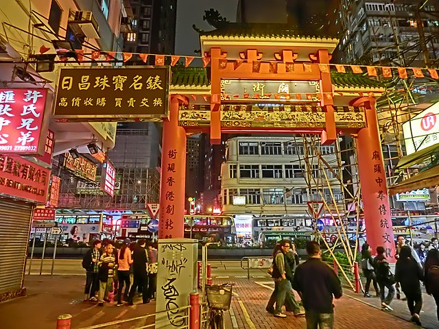 Temple Street in Hong Kong