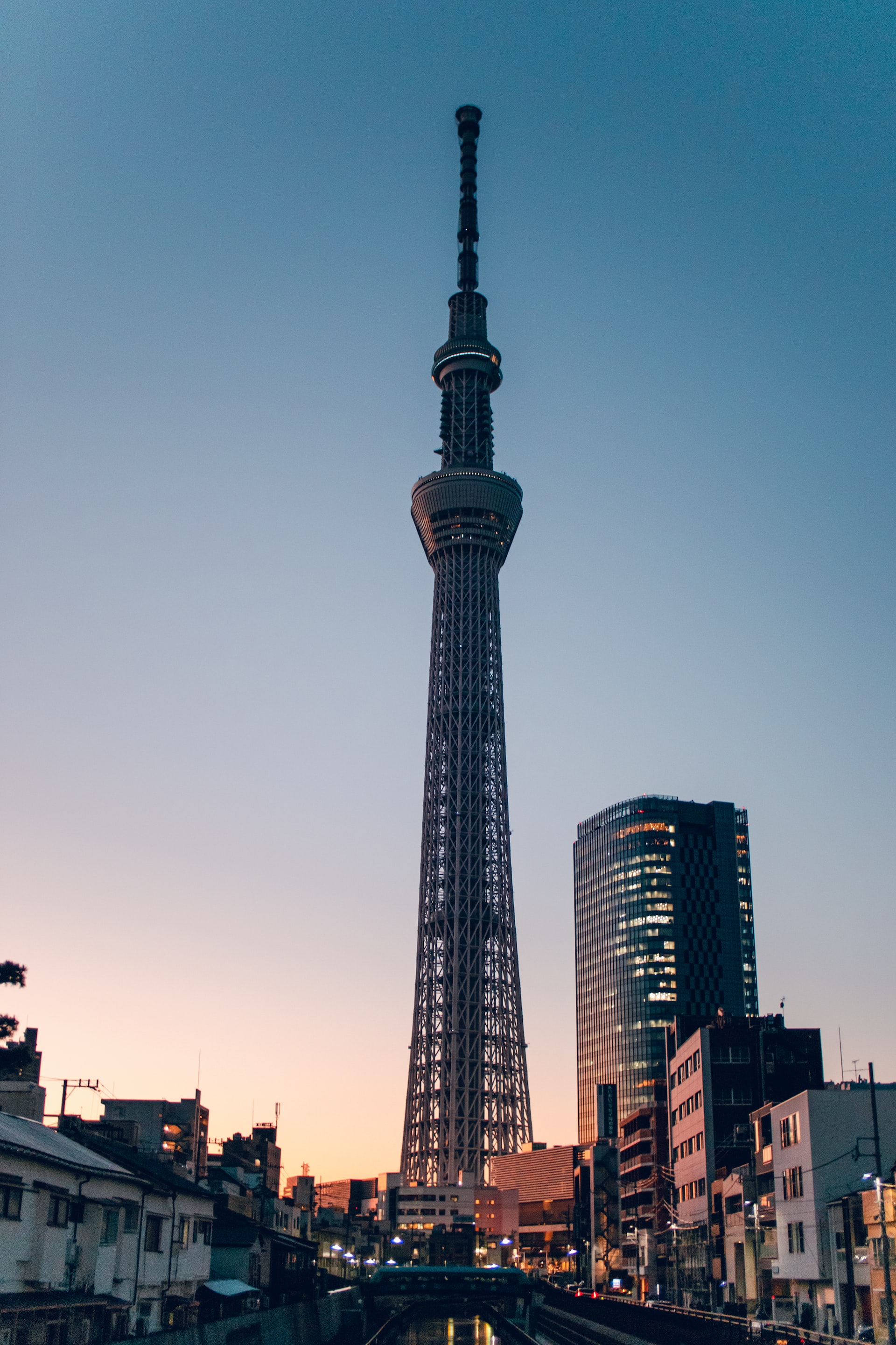 Tokyo Skytree coucher de soleil