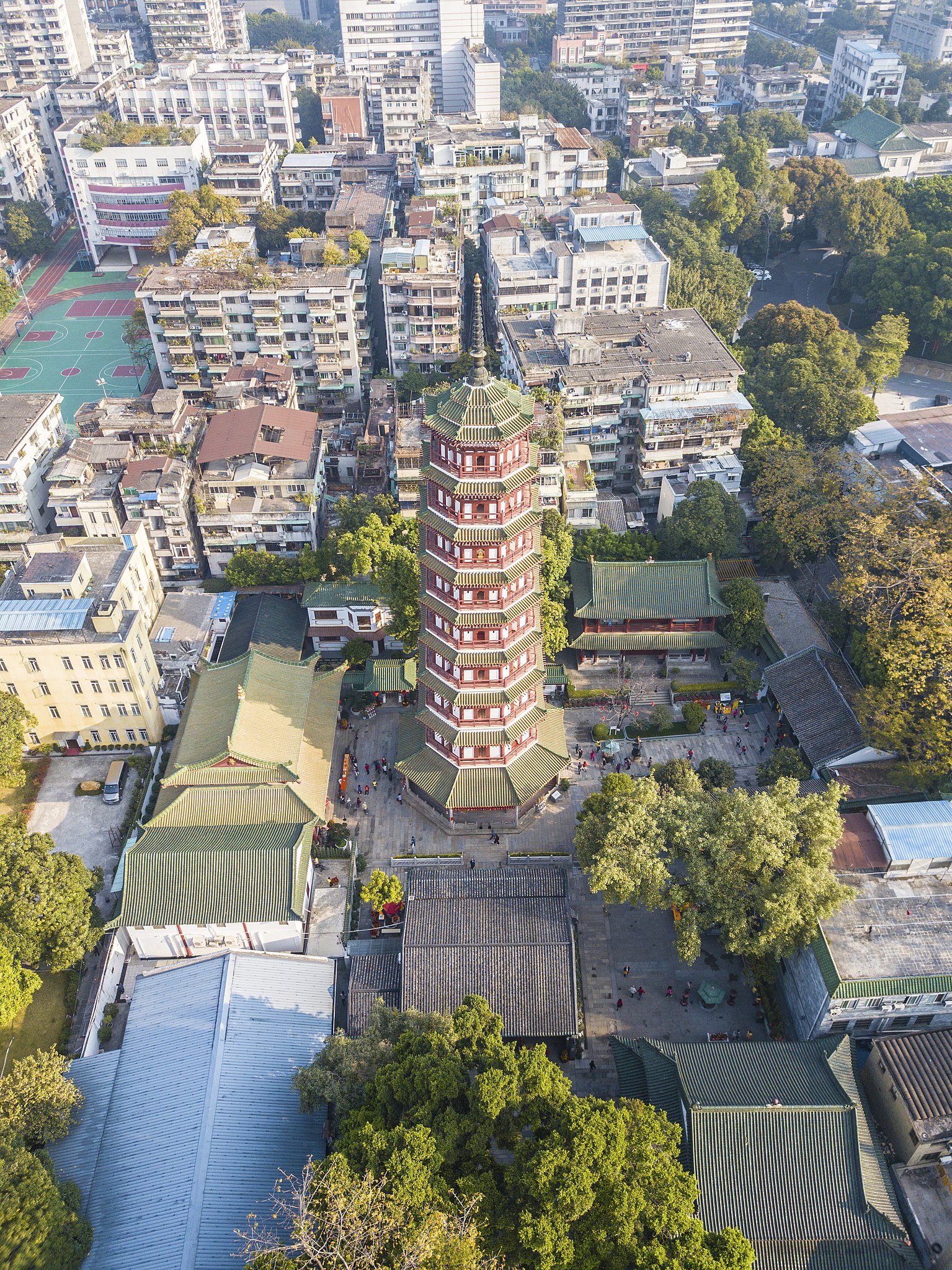 Pagode des Six Banyan Temple · Temple Liurong · Guangzhou · (Sud)