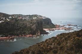 Coastal Cliffs and Homes in South Africa