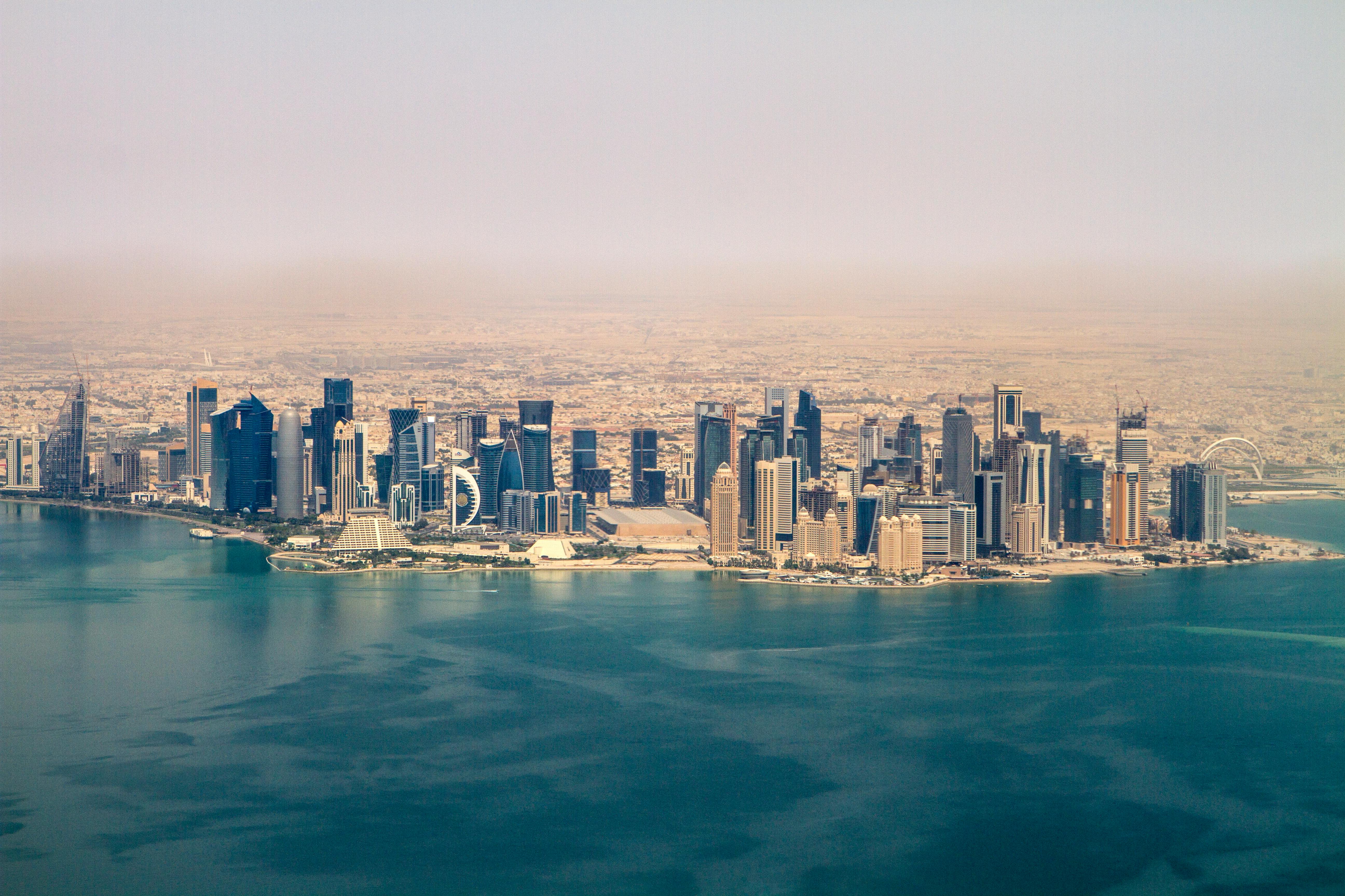 Aerial View of Doha