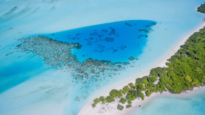 Maldives tropical island