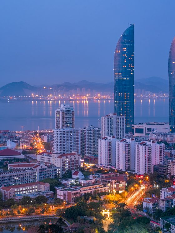 Xiamen night cityscape