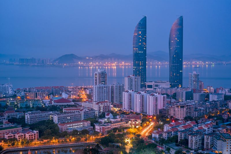 Xiamen night cityscape