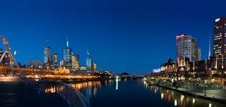 Melbourne yarra twilight