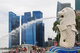 Singapore Merlion-at-Marina-Bay