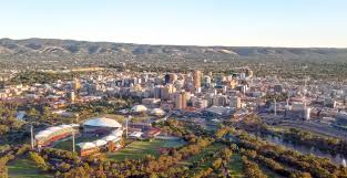 Adelaide city centre view