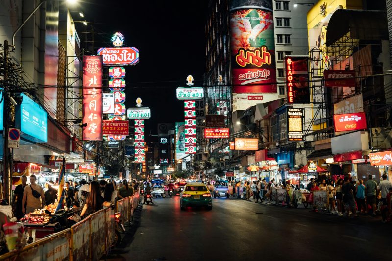 Vibrant Nightlife on Yaowarat Road, Bangkok