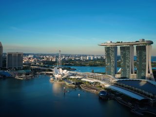 Aerial View of the City of Singapore