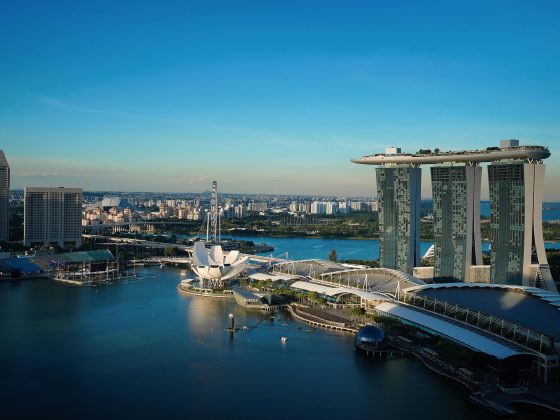 Aerial View of the City of Singapore
