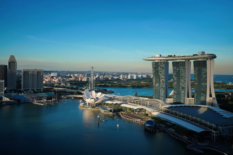 Aerial View of the City of Singapore